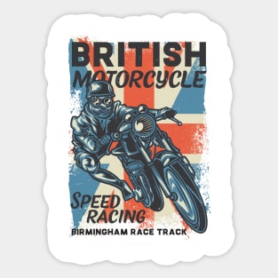 British Motorcycle - Speed Racing Sticker